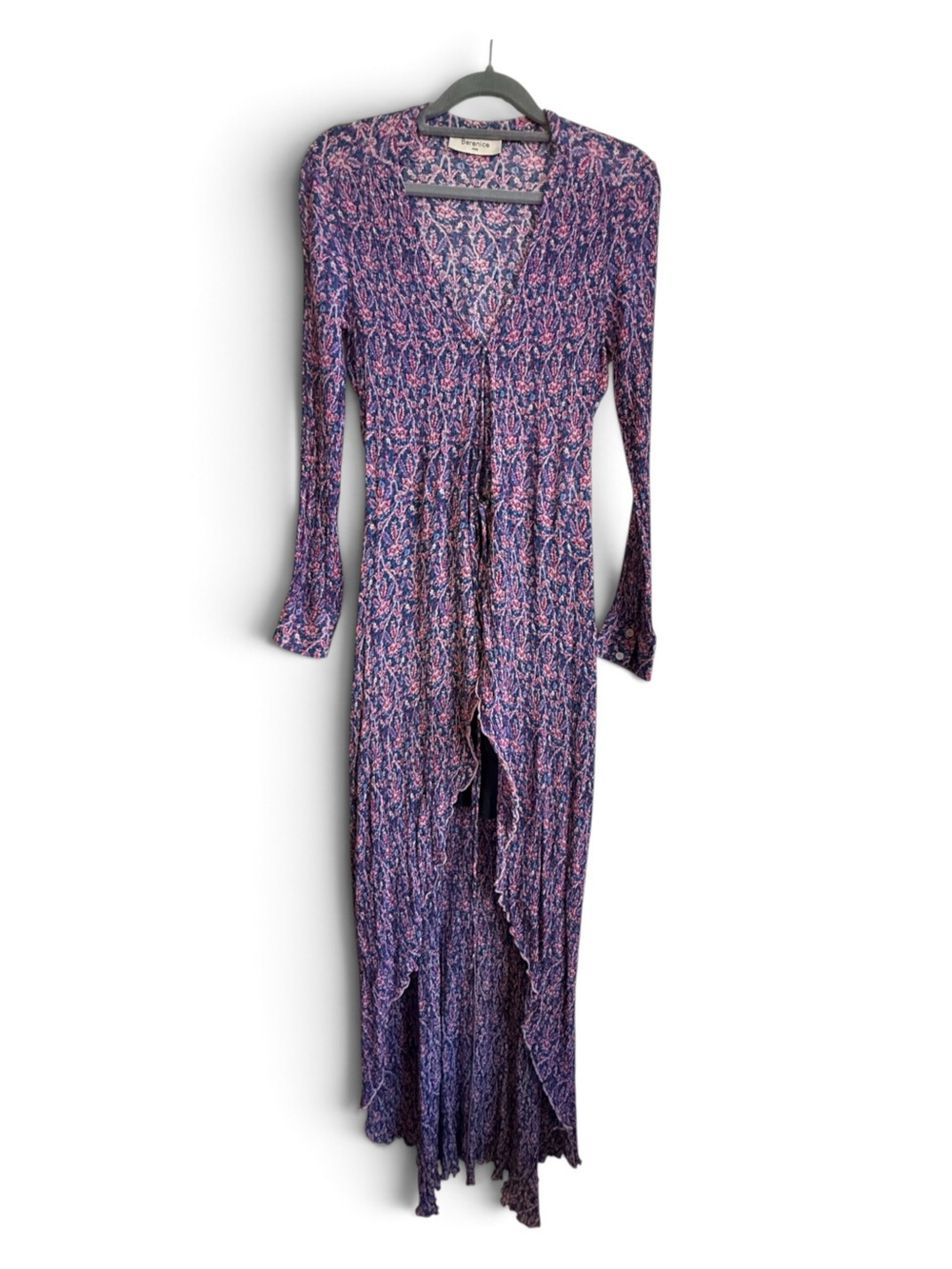 Berenice Paris Viscose Silk River High-Low Maxi Dress Size 34 US XS / S - Picture 2 of 12